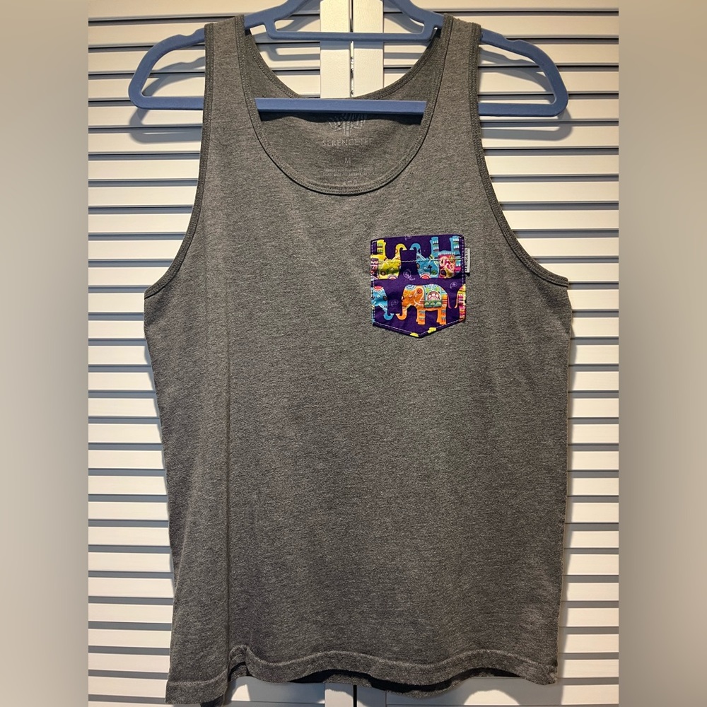 SERENGETEE Elephant Tank, Grey, M